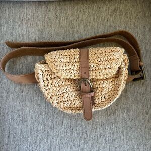 Anabaglish Ratan & Leather Belt Bag